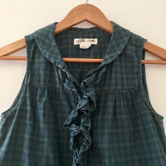 Anthropologie Tops - Anthropologie Ruffled Peter Pan Blouse